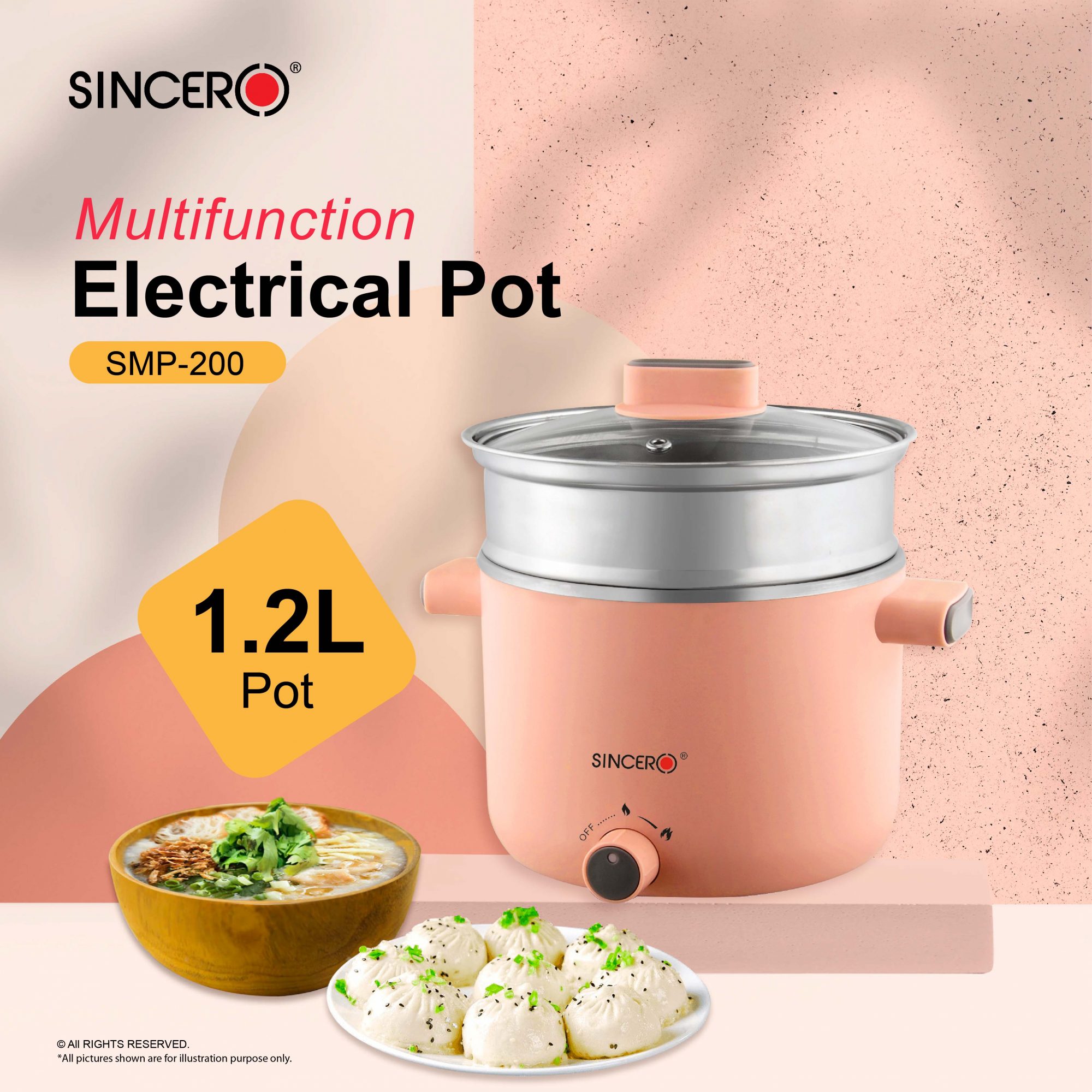 SMP200 Multifunction Electrical Pot Sincero